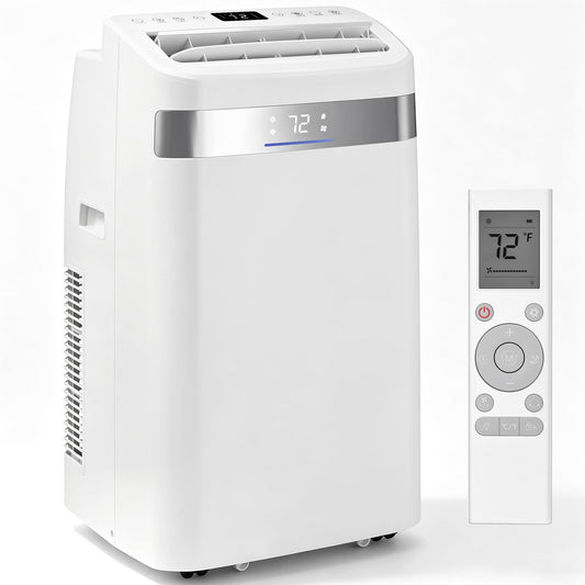 Tehanld 12000 BTU Mobile Klimaanlage Klimaanlage 4 in 1 Kühler AC-Einheit für Räume bis zu 600 Quadratfuß mit Luftentfeuchter, Ventilator, Schlafmodus, Timer