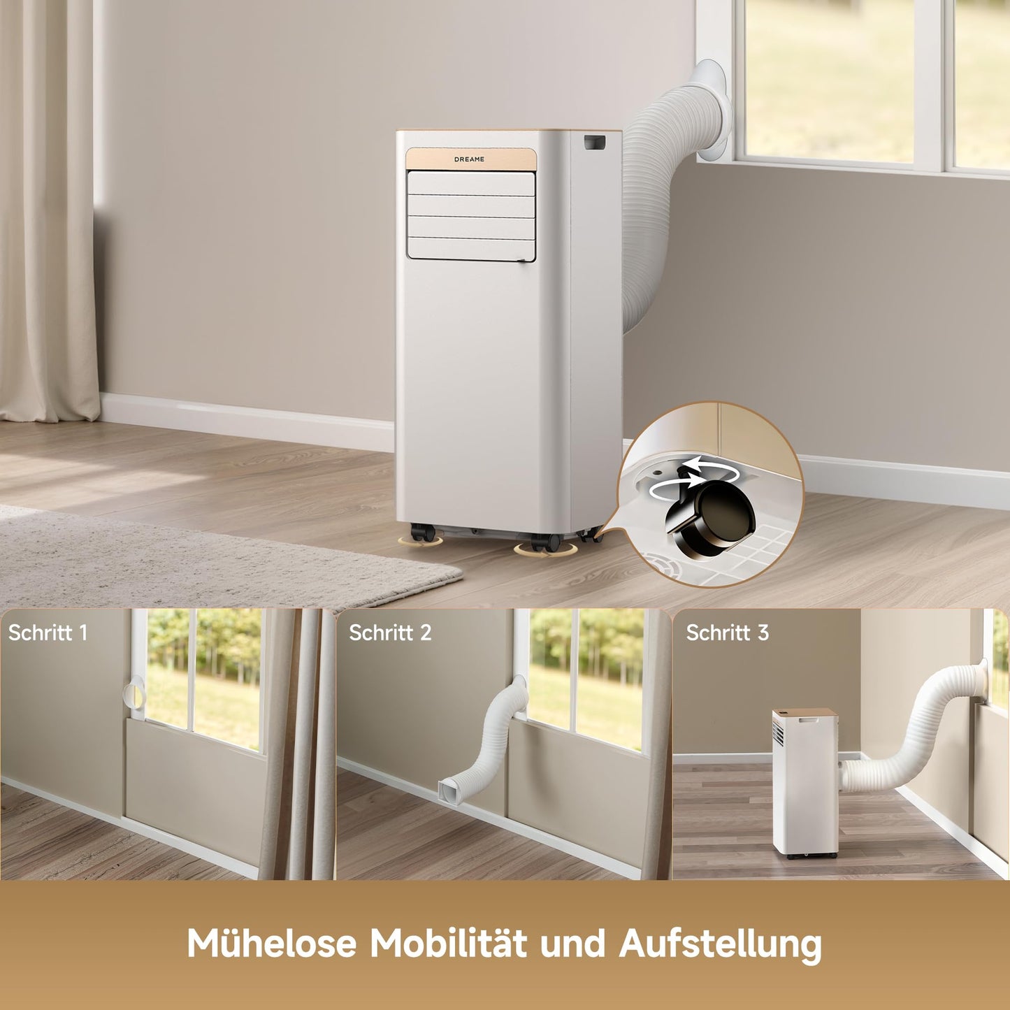 DREAME P-Wind10 7000 BTU mobile 3-in-1 Klimaanlage
